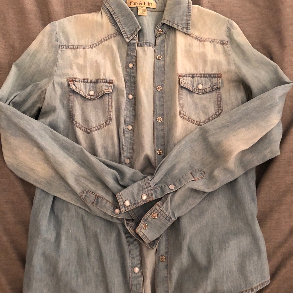 Button Down Denim Shirt